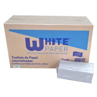 Papel Interfolhado White Paper — Caixa