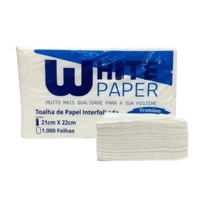 Papel Toalha Interfolhado White Paper 1.000 Folhas