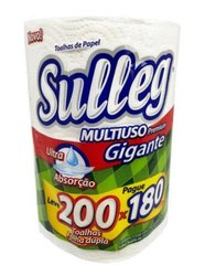 Papel Toalha Sulleg 200 Folhas Rolão